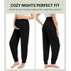 image:imageWiWi Womens Viscose from Bamboo Maternity Pants Soft Over The Belly Pregnancy Leggings High Waist Stretchy BottomsBblack
