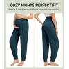 image:imageWiWi Womens Viscose from Bamboo Maternity Pants Soft Over The Belly Pregnancy Leggings High Waist Stretchy BottomsBdeep Teal