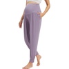 image:imageWiWi Womens Viscose from Bamboo Maternity Pants Soft Over The Belly Pregnancy Leggings High Waist Stretchy BottomsBviolet