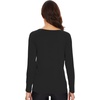 image:imageWiWi Womens Viscose from Bamboo Pajama Tops Soft Basic Sleep Shirt Loose Long Sleeves TShirt Loungewear SXXLAblack