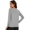 image:imageWiWi Womens Viscose from Bamboo Pajama Tops Soft Basic Sleep Shirt Loose Long Sleeves TShirt Loungewear SXXLAheather Grey