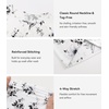 image:imageWiWi Womens Viscose from Bamboo Pajama Tops Soft Basic Sleep Shirt Loose Long Sleeves TShirt Loungewear SXXLAink Flowers on White