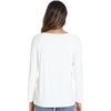 image:imageWiWi Womens Viscose from Bamboo Pajama Tops Soft Basic Sleep Shirt Loose Long Sleeves TShirt Loungewear SXXLAraw White