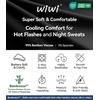 image:imageWiWi Womens Viscose from Bamboo Pajama Tops Soft Basic Sleep Shirt Loose Long Sleeves TShirt Loungewear SXXLBblack