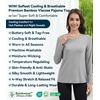 image:imageWiWi Womens Viscose from Bamboo Pajama Tops Soft Basic Sleep Shirt Loose Long Sleeves TShirt Loungewear SXXLBheather Grey