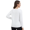 image:imageWiWi Womens Viscose from Bamboo Pajama Tops Soft Basic Sleep Shirt Loose Long Sleeves TShirt Loungewear SXXLBraw White
