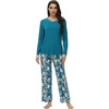 Teal Blue+teal Blue Floral