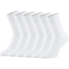 image:imageWiWi Mens Comfortable Solid Crew Socks Durable Classic Moisture Wicking Sock Breathable Super Soft White 6 Pairs 912White 6 Pairs