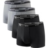 image:imageWiWi Mens Modal Underwear 4Pack Boxer Briefs MoistureWicking Tagless Shorts Soft Stretchy Brief SXXLBlack Heather Grey4 Pack