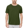 image:imageWiWi Mens TShirts Classic Soft Tee Viscose from Bamboo Loungewear Lightweight Short Sleeves Pajama Sleep Shirt SXXLAarmy Green
