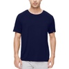image:imageWiWi Mens TShirts Classic Soft Tee Viscose from Bamboo Loungewear Lightweight Short Sleeves Pajama Sleep Shirt SXXLAnavy