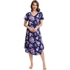 Dark Navy/Purple Floral