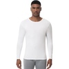 image:imageWiWi Shirts for Men Long Sleeve Underwear Viscose from Bamboo SlimFit Tee Baselayer Mens Stretchable Shirt Soft Top SXXLRaw White