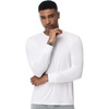 image:imageWiWi Viscose from Bamboo Mens Long Sleeve Tees Sun Protection Athletic Crew Neck Shirts for Pajamas SXXLBraw White