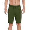 image:imageWiWi Viscose from Bamboo Pajama Short for Men Soft Knit Sleep Bottoms Summer Lounge Short Pants Cool Loungewear SXXLCarmy Green