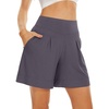 image:imageWiWi Viscose from Bamboo Sleep Shorts for Women Casual Lounge Boxers Soft Pajama Wide Leg Bottoms Sleepwear SXXLDark Grey