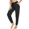image:imageWiWi Womens Viscose from Bamboo Joggers Super Soft Pajama Pants Yoga Bottoms Cooling Lounge Sweatpants SXXLCblack