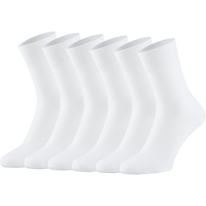 image:imageWiWi Mens Comfortable Solid Crew Socks Durable Classic Moisture Wicking Sock Breathable Super Soft White 6 Pairs 912White 6 Pairs