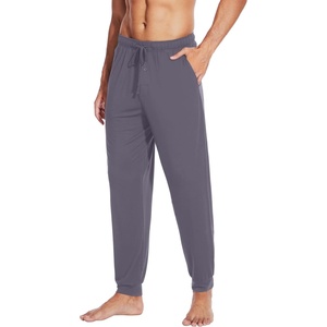 image:imageWiWi Mens Pajama Pants Super Soft Bamboo Viscose Cooling Lounge Bottoms Sleep Comfy Pj Joggers Sweatpant with Pockets SXXLApurplish Grey