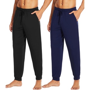 image:imageWiWi Mens Pajama Pants Super Soft Bamboo Viscose Cooling Lounge Bottoms Sleep Comfy Pj Joggers Sweatpant with Pockets SXXLBblackNavy