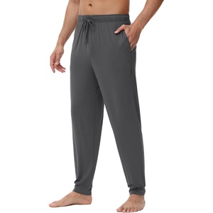 image:imageWiWi Mens Pajama Pants Super Soft Bamboo Viscose Cooling Lounge Bottoms Sleep Comfy Pj Joggers Sweatpant with Pockets SXXLCcharcoal