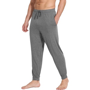 image:imageWiWi Mens Pajama Pants Super Soft Bamboo Viscose Cooling Lounge Bottoms Sleep Comfy Pj Joggers Sweatpant with Pockets SXXLCdark Heathe Grey