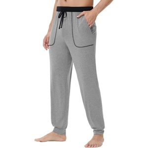 image:imageWiWi Mens Pajama Pants Super Soft Bamboo Viscose Cooling Lounge Bottoms Sleep Comfy Pj Joggers Sweatpant with Pockets SXXLDheather Grey