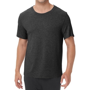 image:imageWiWi Mens TShirts Classic Soft Tee Viscose from Bamboo Loungewear Lightweight Short Sleeves Pajama Sleep Shirt SXXLAcharcoal Heather