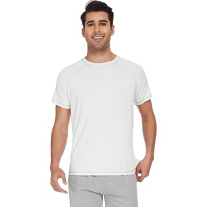 image:imageWiWi Mens TShirts Classic Soft Tee Viscose from Bamboo Loungewear Lightweight Short Sleeves Pajama Sleep Shirt SXXLDraw White