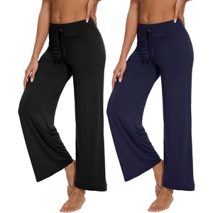 image:imageWiWi Pajama Pants for Women Comfy Soft Comfortable Pajamas Womens Lounge Sleep Pj Bottoms Viscose from Bamboo SXXLAblacknavy
