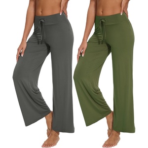 image:imageWiWi Pajama Pants for Women Comfy Soft Comfortable Pajamas Womens Lounge Sleep Pj Bottoms Viscose from Bamboo SXXLAiron Greyarmy Green