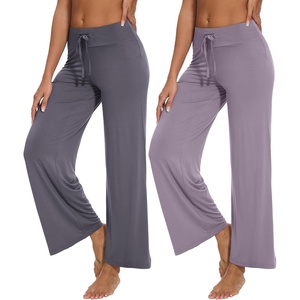 image:imageWiWi Pajama Pants for Women Comfy Soft Comfortable Pajamas Womens Lounge Sleep Pj Bottoms Viscose from Bamboo SXXLAvioletdark Grey