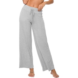 image:imageWiWi Pajama Pants for Women Comfy Soft Comfortable Pajamas Womens Lounge Sleep Pj Bottoms Viscose from Bamboo SXXLBlight Heather Grey