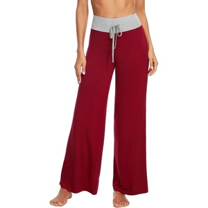 image:imageWiWi Pajama Pants for Women Comfy Soft Comfortable Pajamas Womens Lounge Sleep Pj Bottoms Viscose from Bamboo SXXLBwine RedLight Heather Grey