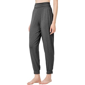 image:imageWiWi Pajama Pants for Women Soft Lounge Joggers Pockets Comfy Sleep Bottoms Viscose from Bamboo Pjs Jogger SXXLCharcoal Heather