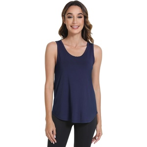 image:imageWiWi Tank Tops for Women Super Soft Sleeveless Pajama TShirt Cooling Loungewear Basic Shirts Viscose Bamboo Tee SXXLAnavy
