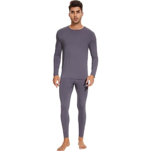 image:imageWiWi Thermal Underwear for Men Bamboo Viscose Long Johns Set Soft Warm Base Layer Lightweight Top and Bottom Sets SXXLAdark Grey