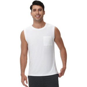 image:imageWiWi Viscose from Bamboo Mens Tank TShirt Soft Crewneck Undershirts Moisture Wicking Sleeveless Tanks Undershirt SXXLBraw White