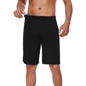image:imageWiWi Viscose from Bamboo Pajama Short for Men Soft Knit Sleep Bottoms Summer Lounge Short Pants Cool Loungewear SXXLAblack