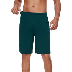 image:imageWiWi Viscose from Bamboo Pajama Short for Men Soft Knit Sleep Bottoms Summer Lounge Short Pants Cool Loungewear SXXLAforest Green