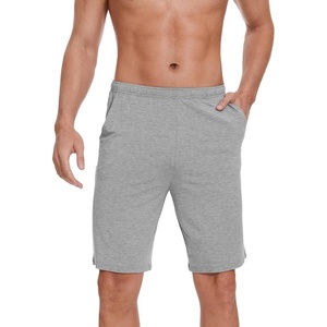 image:imageWiWi Viscose from Bamboo Pajama Short for Men Soft Knit Sleep Bottoms Summer Lounge Short Pants Cool Loungewear SXXLAheather Grey