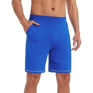 image:imageWiWi Viscose from Bamboo Pajama Short for Men Soft Knit Sleep Bottoms Summer Lounge Short Pants Cool Loungewear SXXLBbright Blue