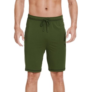 image:imageWiWi Viscose from Bamboo Pajama Short for Men Soft Knit Sleep Bottoms Summer Lounge Short Pants Cool Loungewear SXXLCarmy Green