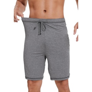 image:imageWiWi Viscose from Bamboo Pajama Short for Men Soft Knit Sleep Bottoms Summer Lounge Short Pants Cool Loungewear SXXLCheather Grey