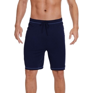 image:imageWiWi Viscose from Bamboo Pajama Short for Men Soft Knit Sleep Bottoms Summer Lounge Short Pants Cool Loungewear SXXLCnavy