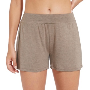 image:imageWiWi Viscose from Bamboo Pajama Shorts for Women Soft Casual Sleep Wide Leg Lounge Bottoms Pj SXXLCamel