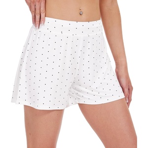 image:imageWiWi Viscose from Bamboo Pajama Shorts for Women Soft Casual Sleep Wide Leg Lounge Bottoms Pj SXXLWhiteBlack Dots