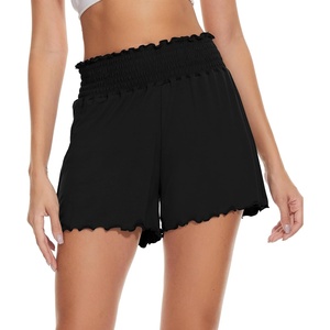 image:imageWiWi Viscose from Bamboo Pajama Shorts for Women Soft Sleep Boxers High Waisted Lounge Short Pj Bottoms SXXLAblack
