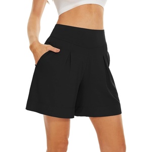 image:imageWiWi Viscose from Bamboo Sleep Shorts for Women Casual Lounge Boxers Soft Pajama Wide Leg Bottoms Sleepwear SXXLBlack