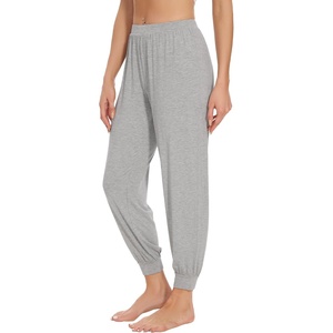 image:imageWiWi Womens Viscose from Bamboo Joggers Super Soft Pajama Pants Yoga Bottoms Cooling Lounge Sweatpants SXXLBlight Heather Grey